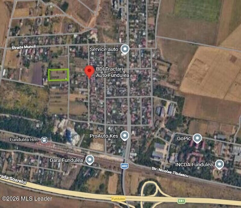 Fundulea, teren intravilan, 7305 mp, utilitati,  aproape A2